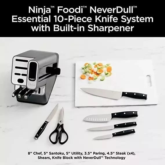 Juego de Cuchillos Neverdull Ninja Foodi K12010 10 Piezas Premium