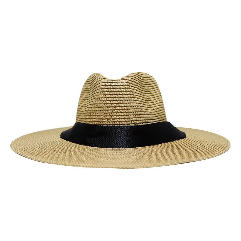 Sombrero De Playa De 20cm Con Listón Y Orificios Café Claro