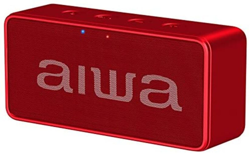 Bocina Portatil Aiwa AW10 Bluetooth USB Radio FM Recargable Rojo