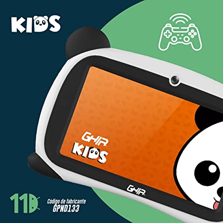 Maxwest Tablet Panda 7 Para Ni–os PANDA7RO 16 Gb Android 8.1 Control Parental App Educativa  Rojo