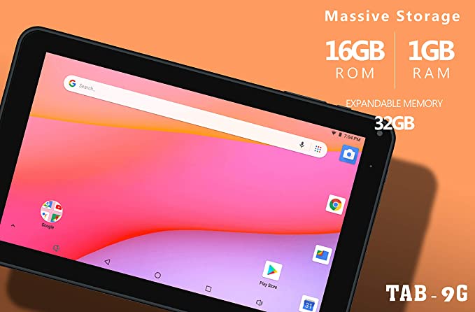 Tablet 9 Pulgadas Maxwest TAB9GAZ 16 GB Android 8.1 Oreo Procesador Quad Core Dual Camara Azul