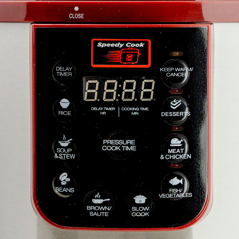 Olla de Presion Speedy Cook Multifuncional 6 en 1 7.7 Litros Rojo