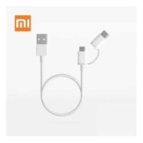 Cable USB Xiaomi 2-in-1 (Micro USB to Type C) 30cm