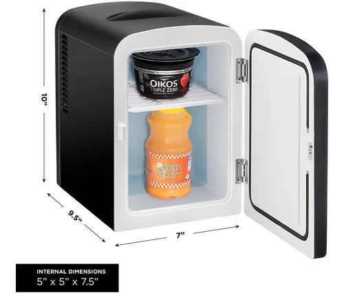 Chefman Mini-Refrigerador Portatil RJ48-BLACK-DE 4 Litros